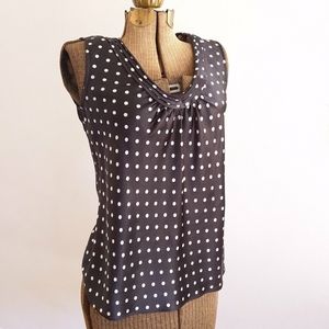 Black and White Polka-dot Blouse